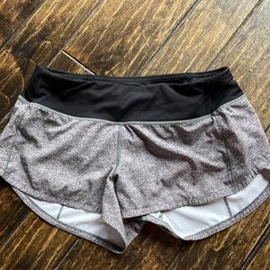 Grey speed up lululemon shorts